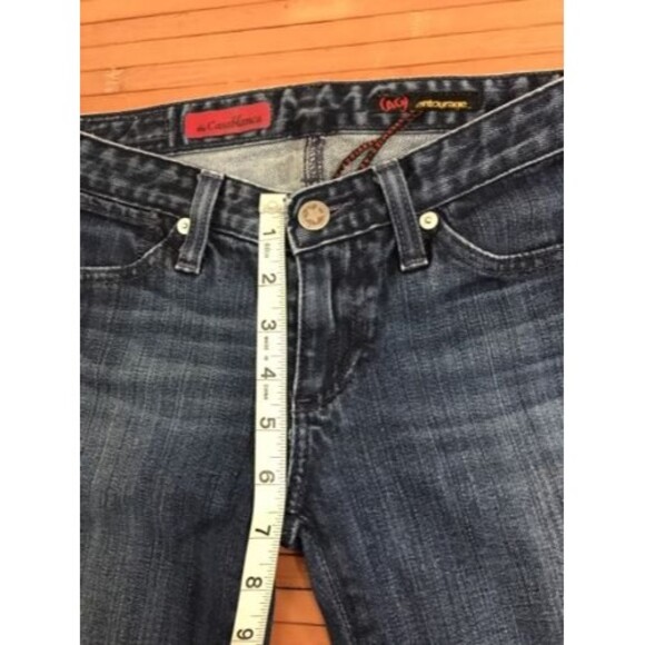 AG Adriano Goldschmied jeans size 25 (26x28) The Casablanca low-rise women's - Picture 6 of 8